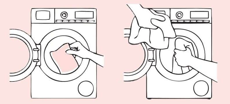 Washing with Eco-friendly laundry detergent sheets illustration